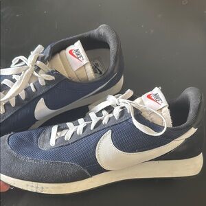 Nike Blue and White Sneakers